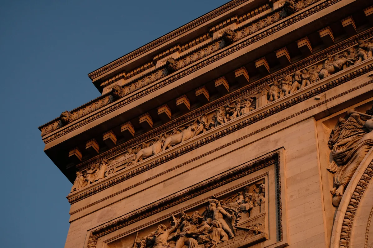 One of the four sculpted relief panels on the Arc de Triomphe